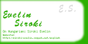 evelin siroki business card